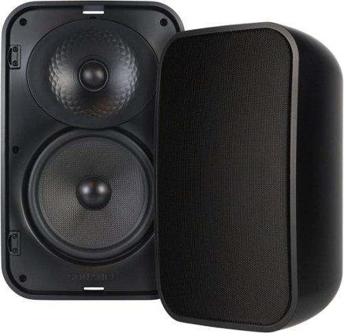 Sonance - MX62 - Mariner Series 6-1/2" 2-Way Outdoor Surface Mount Speakers (Pair) - Black