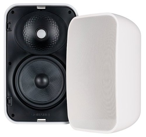 Sonance - MX66 - Mariner Series 6-1/2" 2-Way Outdoor Surface Mount Speakers (Pair) - Paintable White