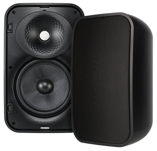 Sonance - MX66 - Mariner Series 6-1/2" 2-Way Outdoor Surface Mount Speakers (Pair) - Black