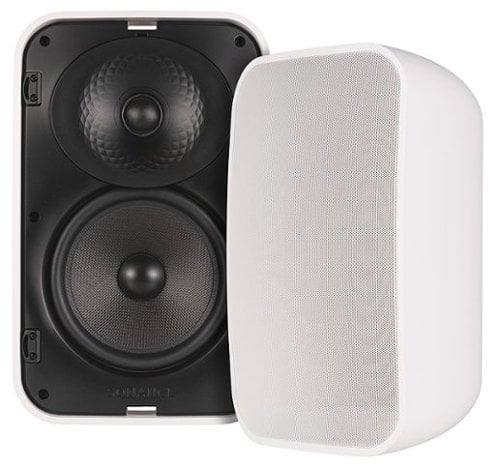 Sonance - MX62 SST SINGLE SPEAKER - Mariner Series 6-1/2" 2-Way Outdoor Surface Mount Single Stereo Speaker (Each) - Paintable White