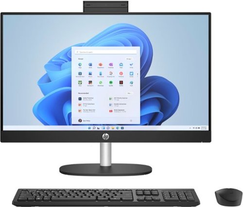 HP - 23.8" Touch-Screen All-in-One - AMD Ryzen 5 7520U - 16GB Memory - 1 TB SSD - Jet Black