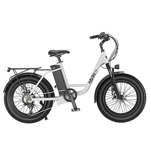 HiBoy - EX6 Electric Bike w/ 75 mi Max Operating Range & 25 mph Max Speed - White - White