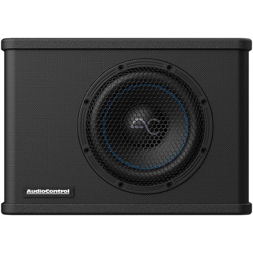 AudioControl - Spike Series 8” Single-Voice-Coil 2-Ohm Loaded Vented Subwoofer Enclosure - Black