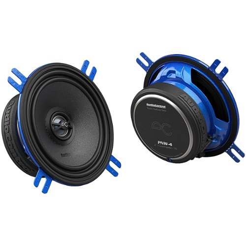 AudioControl - PNW Series 4” High-Fidelity Coaxial Speakers (Pair) - Black/Blue