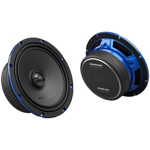 AudioControl - PNW Series 6.5” High-Fidelity Coaxial Speakers (Pair) - Black/Blue
