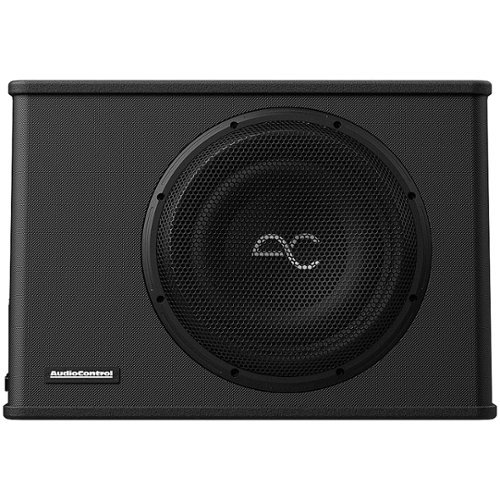 AudioControl - Space Series 12” Single-Voice-Coil 2-Ohm Loaded Sealed Subwoofer Enclosure - Black