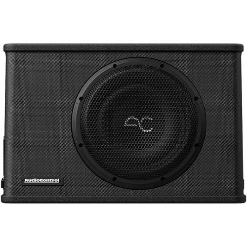 AudioControl - Space Series 10” Single-Voice-Coil 2-Ohm Loaded Sealed Subwoofer Enclosure - Black