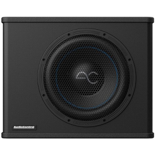 AudioControl - Spike Series 12” Single-Voice-Coil 2-Ohm Loaded Vented Subwoofer Enclosure - Black