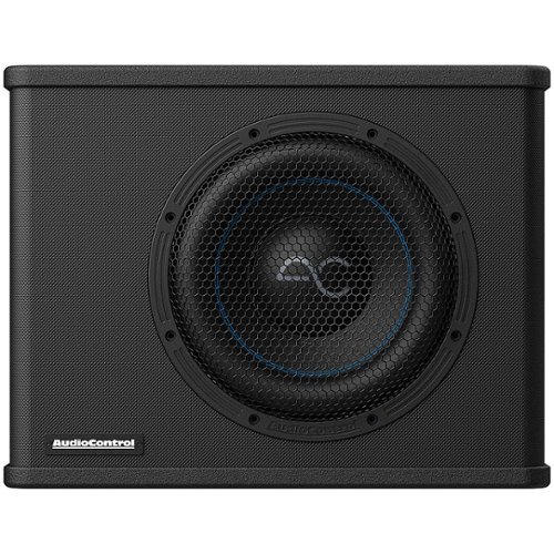 AudioControl - Spike Series 10” Single-Voice-Coil 2-Ohm Loaded Vented Subwoofer Enclosure - Black