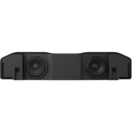AudioControl - Dual 8” Single-Voice-Coil 4-Ohm Underseat Loaded Vented Subwoofer Enclosure - Black