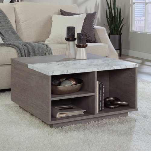 Sauder - East Rock Lift Top Coffee Table Ao - Ashen Oak-Front_Standard 