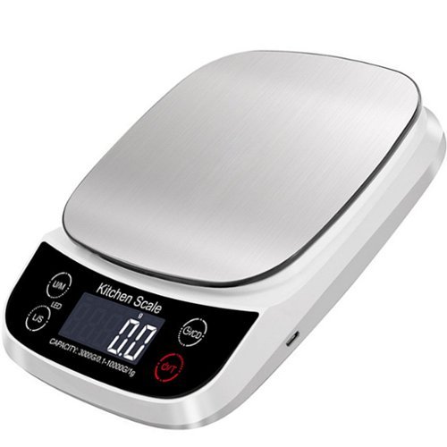 Giantpower - Kitchen Scale 22lb Digital Scale Weight Grams And Oz - White-Front_Standard 