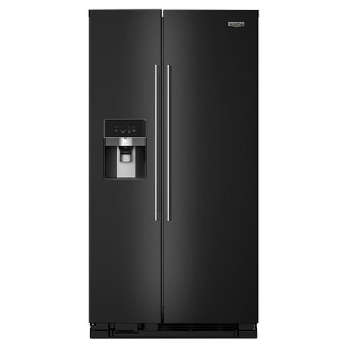 Maytag - 25 Cu. Ft. Side-by-Side Refrigerator with Gallon Door Bins - Black