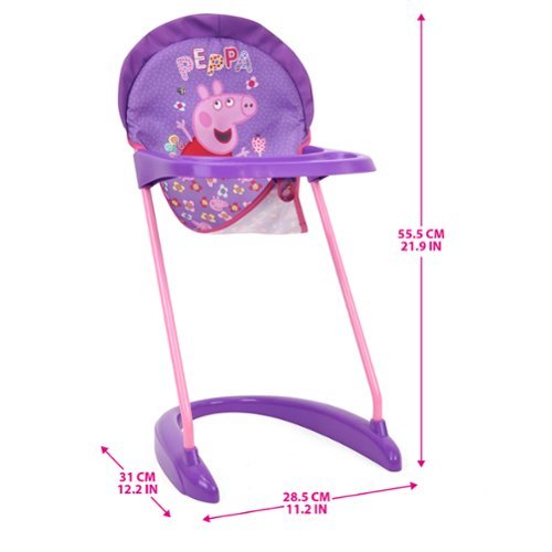 509 Crew Peppa Pig: Stroll n' Feed 8 Piece Set - Purple, Pink, Flowers GLOBAL SHIPPING