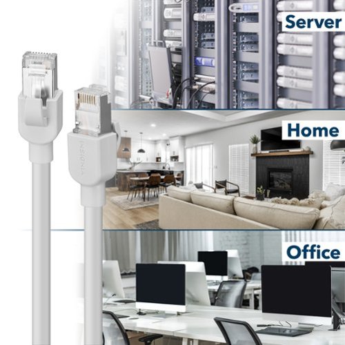 Insignia™ 100 ft. Cat 6A Ethernet Cable - Gray WORLDWIDE DELIVERY