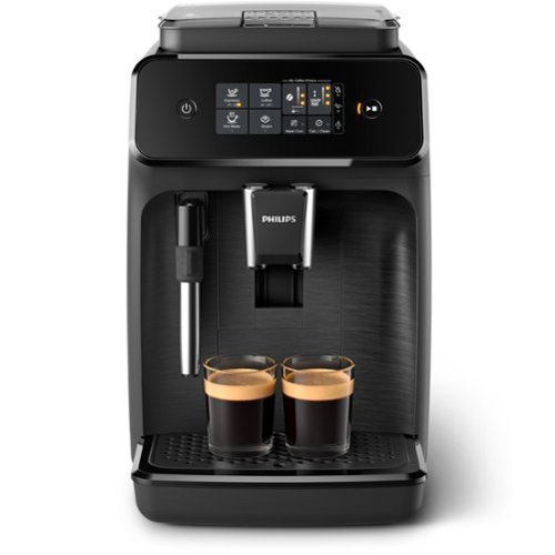  Philips - Phlips 1200 Fully Automatic Espresso Machine with Milk Frother - Black