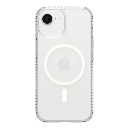 Insignia™ - Hard-Shell Case with MagSafe for iPhone 17e/16e/15/14/13 - Clear-Front_Standard 