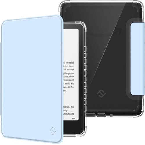Kitcheniva - Soft Transparent Case For 7 Inch Kindle Paperwhite 12th 2024 Protective Shell - Sky Blue-Front_Standard 
