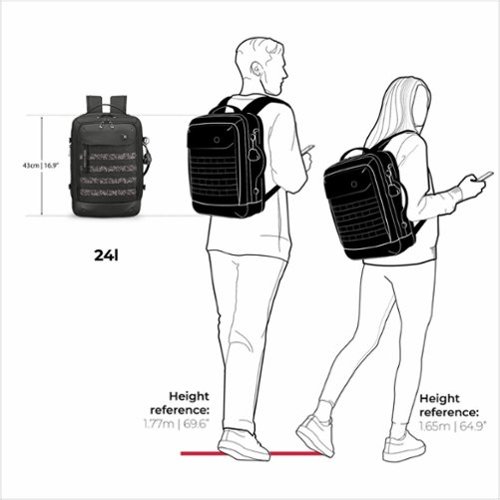 Swissdigital Design BERG L TSA-Friendly Backpack With USB Charging Port  RFID Protection and Fits Up to 16″ Laptop - Black BUY IN UK