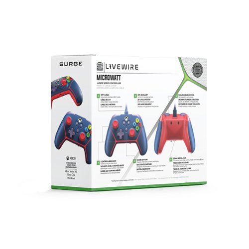 Surge Gaming Surge Livewire Microwatt Junior Controller - Blue BUY ONLINE
