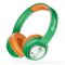 Contixo - Kids Bluetooth Wireless Headphones, Fun Designs, Safe Volume Limiter, LED Lights, Foldable, Mic - Green-Front_Standard