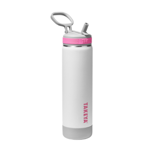 Takeya - Sport 22-oz. Soft-Touch Leakproof Water Bottle with Straw Lid - Pure Era
