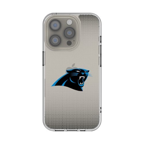 Keyscaper - NFL - Carolina Panthers Linen Logo iPhone Clear Case - 13 mini - Multicolor-Front_Standard 