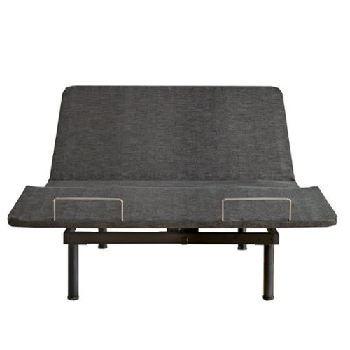 Boyd Sleep - Zero-Clearance Power Adjustable Bed Base with Massage, Queen - Gray-Front_Standard 