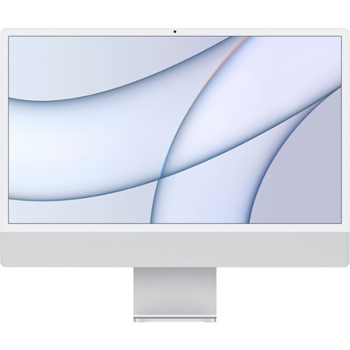24" Certified Refurbished iMac with Retina 4.5K Display - Apple M1 - 8GB Memory - 8GPU - 512GB SSD (2021) - Silver-Front_Standard 