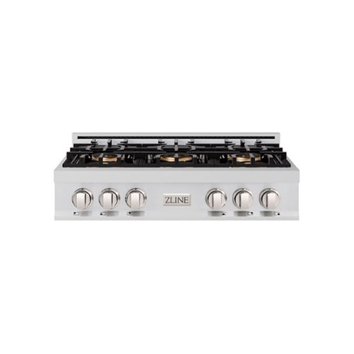 ZLINE - 36 in. Classic Gas Rangetop with 6 Burner DuoPro Cooktop (PCRT36) - Stainless Steel
