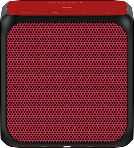 Sony - Ultraportable Bluetooth Speaker - Red-Front_Standard 