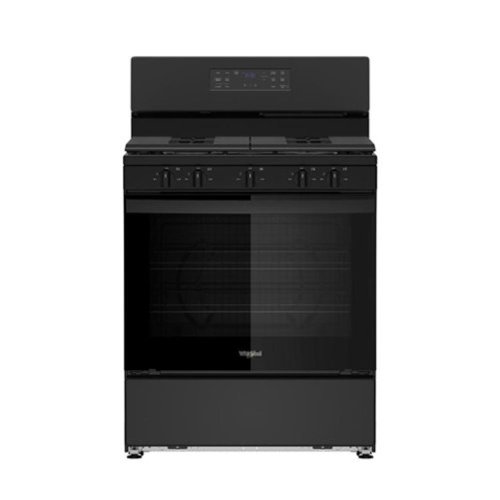 Whirlpool - 30-inch Gas Range with Crispy Mode and Griddle Zone - Black
