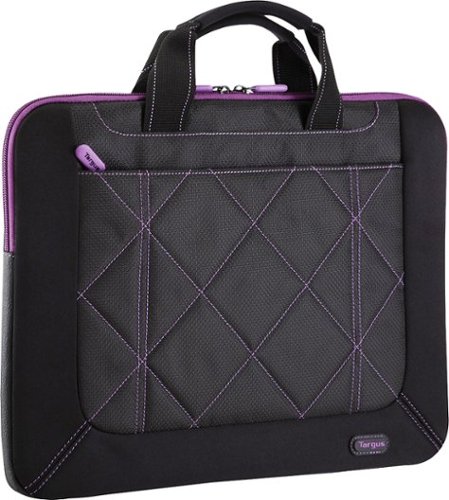 Targus - Pulse Laptop Sleeve for 16" Laptop - Black/Purple