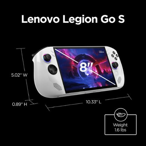 Lenovo Legion Go S 8 120Hz Gaming Handheld - AMD Ryzen Z2 Go - WindowsOS - 32 GB with 1 TB SSD - Glacier White BUY ONLINE