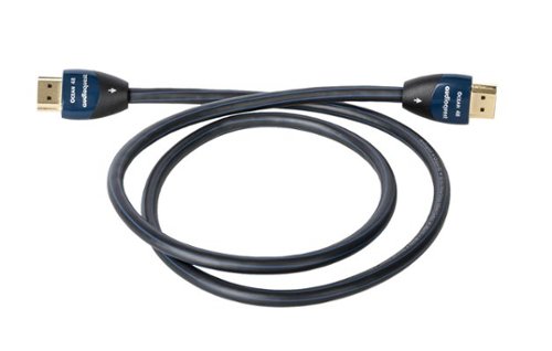 AudioQuest Ocean 48 10' Ultra High Speed 4K-8K-10K 48Gbps In-Wall Rated HDMI Cable - Black with Blue Stripes SHOP ONLINE
