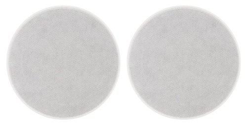 Sonance - VP8R REPLACEMENT GRILLE - Visual Performance 8" Round Replacement Grille (2-Pack) - Paintable White-Front_Standard 