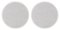 Sonance - VP8R REPLACEMENT GRILLE - Visual Performance 8" Round Replacement Grille (2-Pack) - Paintable White-Front_Standard