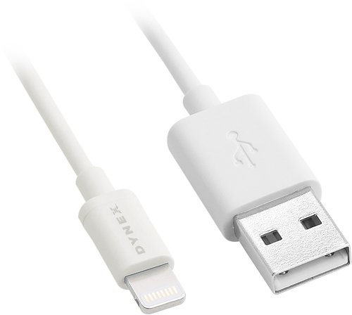  Dynex™ - 4&quot; Lightning Charge-and-Sync Cable - White