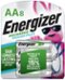 Energizer - Rechargeable AA Batteries (8 Pack), Double A Batteries-Front_Standard