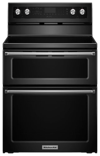 KitchenAid - 6.7 Cu. Ft. Self-Cleaning Freestanding Double Oven Electric Convection Range-Front_Standard 