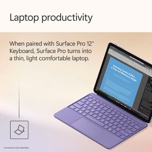 Microsoft Surface Pro - Copilot+ PC - 12 Touch-Screen - Snapdragon X Plus - 16GB Memory - 512GB SSD - Device Only (Latest Model) - Violet WORLDWIDE DELIVERY