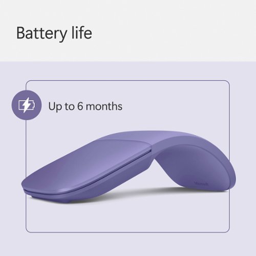 Microsoft Surface Arc Bluetooth BlueTrack Ambidextrous Mouse - Wireless - Violet GLOBAL SHIPPING