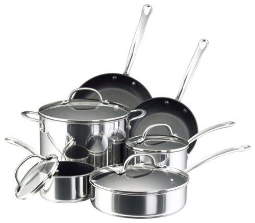  Farberware - Millennium 10-Piece Stainless-Steel Cookware Set - Stainless-Steel