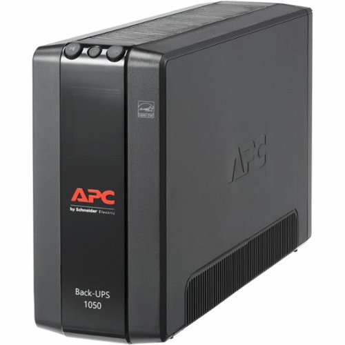 APC - Back-UPS Pro, 1050VA/600W, Tower, 8 Outlets, LCD Display, USB-C + USB-A ports - Black-Front_Standard 
