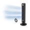 Lasko - Oscillating Tower Fan with Remote Control - Black/Silver-Front_Standard
