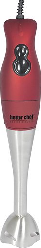  Better Chef - DualPro 2-Speed Immersion Blender/Hand Mixer - Red/Silver