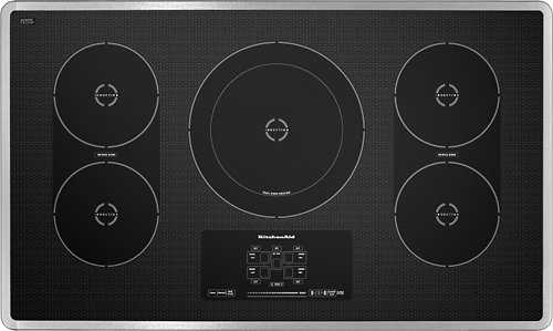 KitchenAid - 36" Built-In Electric Induction Cooktop - Stainless steel