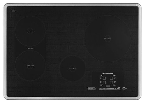KitchenAid - 30" Built-In Electric Induction Cooktop - Stainless steel