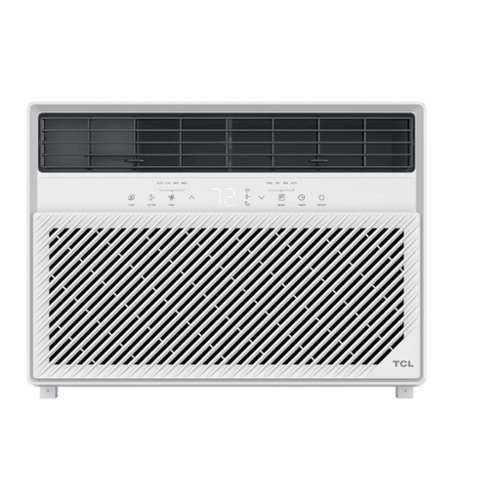 TCL - 450 Sq. Ft. 10,000 BTU Smart Window Air Conditioner, Digital, Remote Included - White