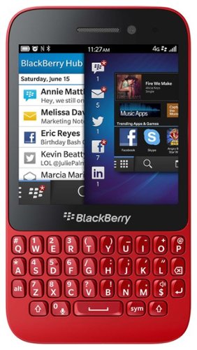  BlackBerry - Q5 4G with 8GB Memory Cell Phone (Unlocked) - Red